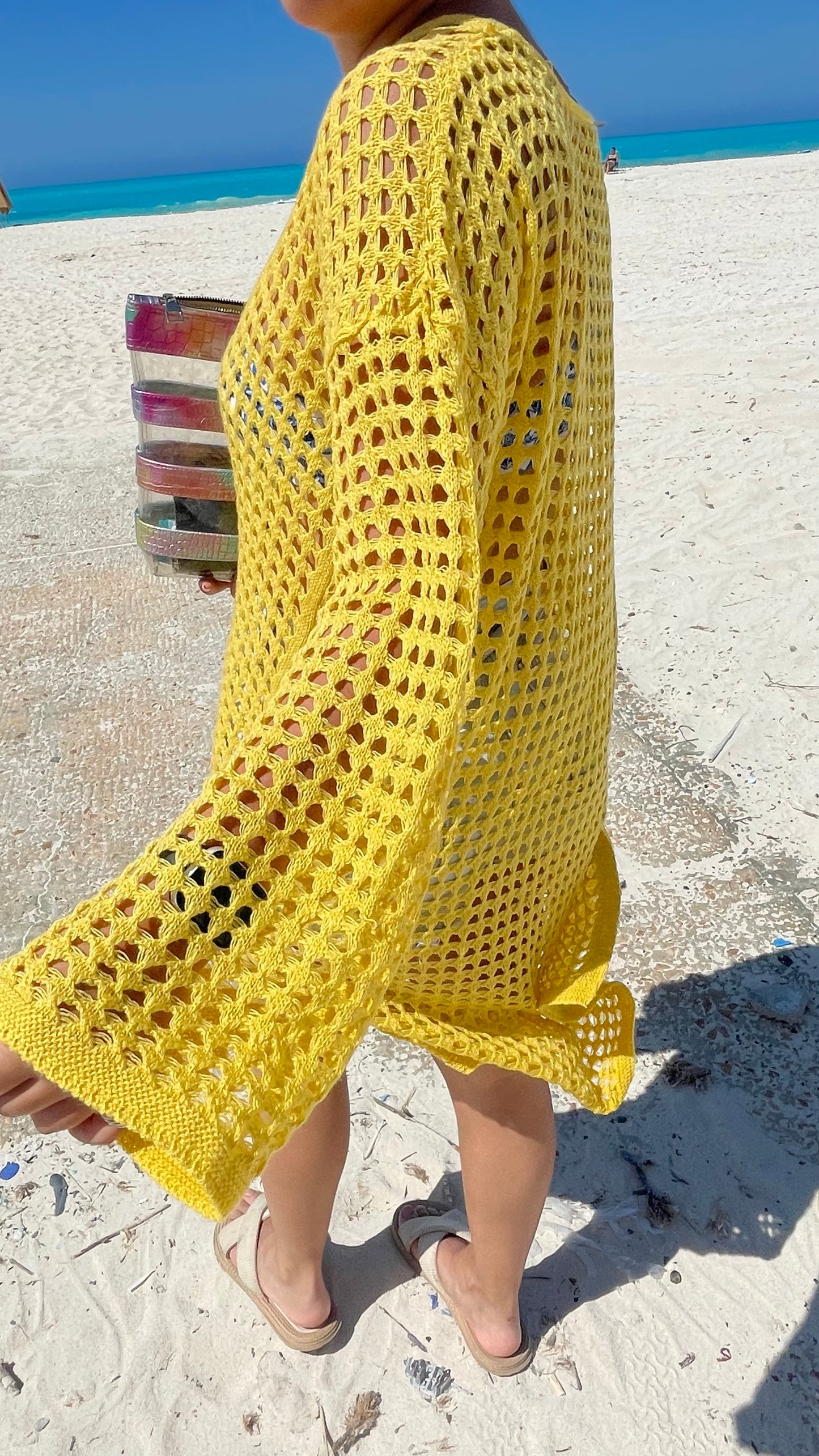 Knitted midi coverup