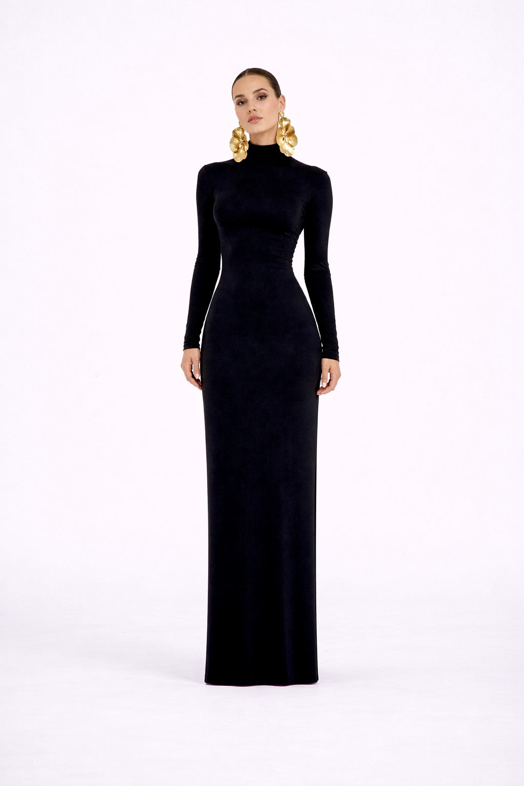 MAXI HIGH NECK DRESS