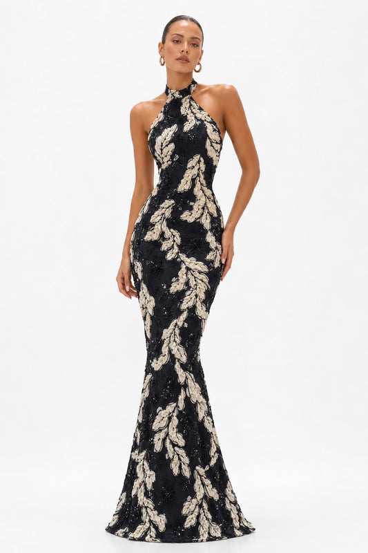 noir vine gown