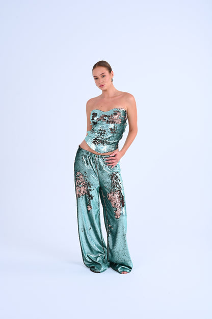 Shine on pants