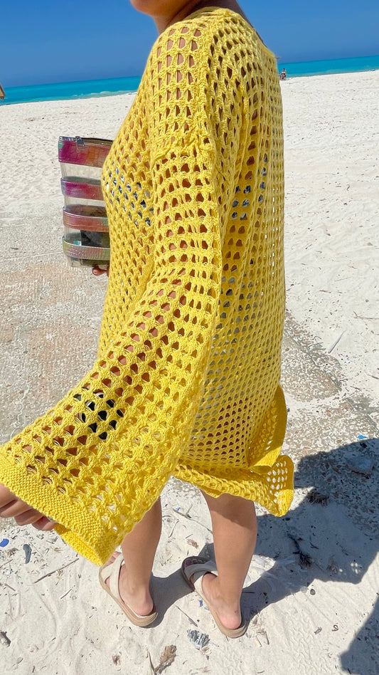 Knitted midi coverup