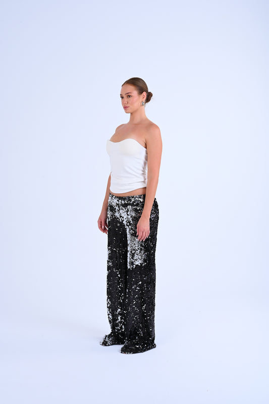 Shine on pants