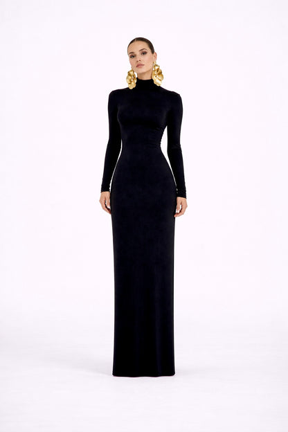 MAXI HIGH NECK DRESS