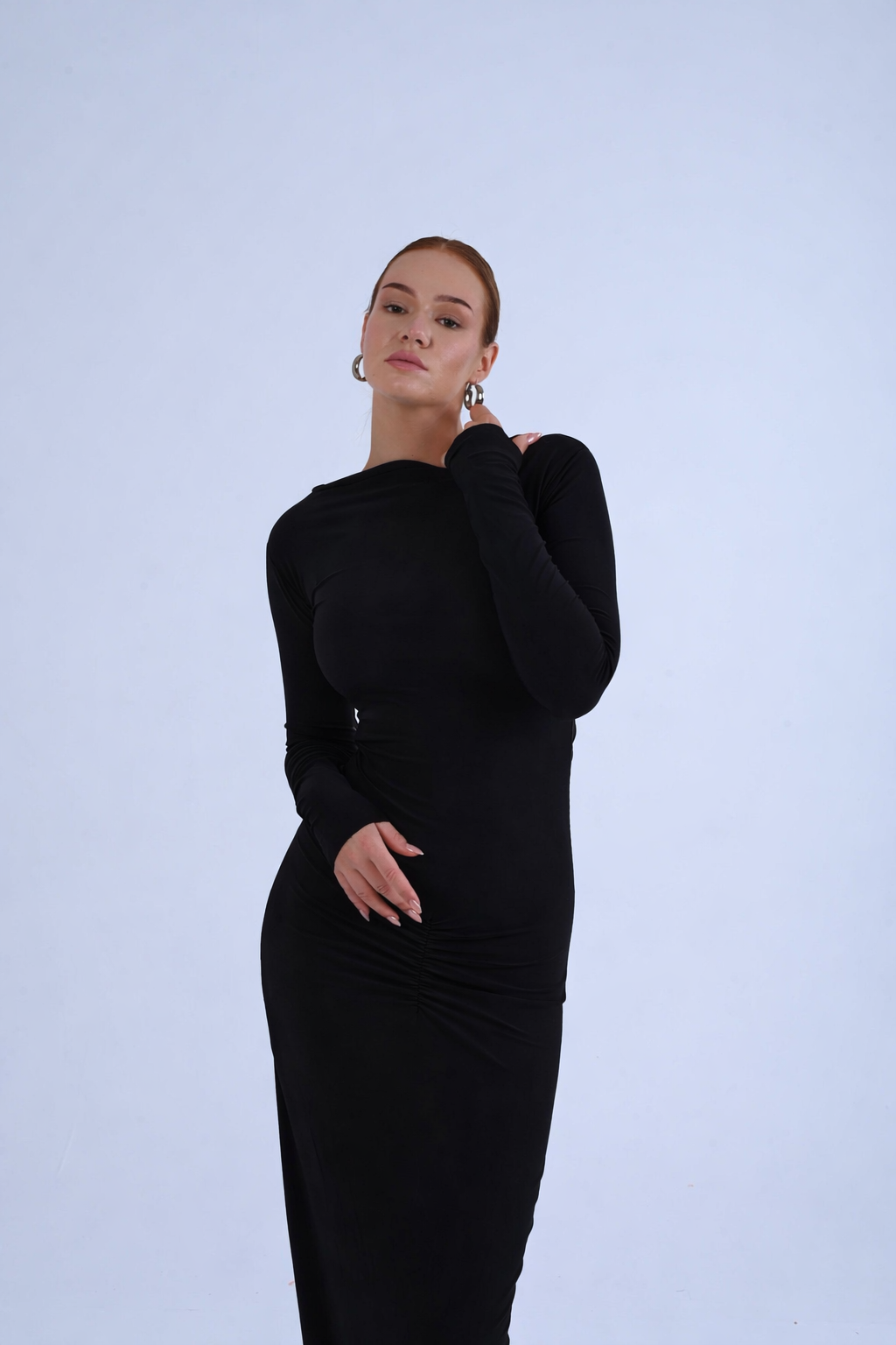 Ruched bodycon dress
